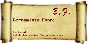 Bornemisza Fanni névjegykártya